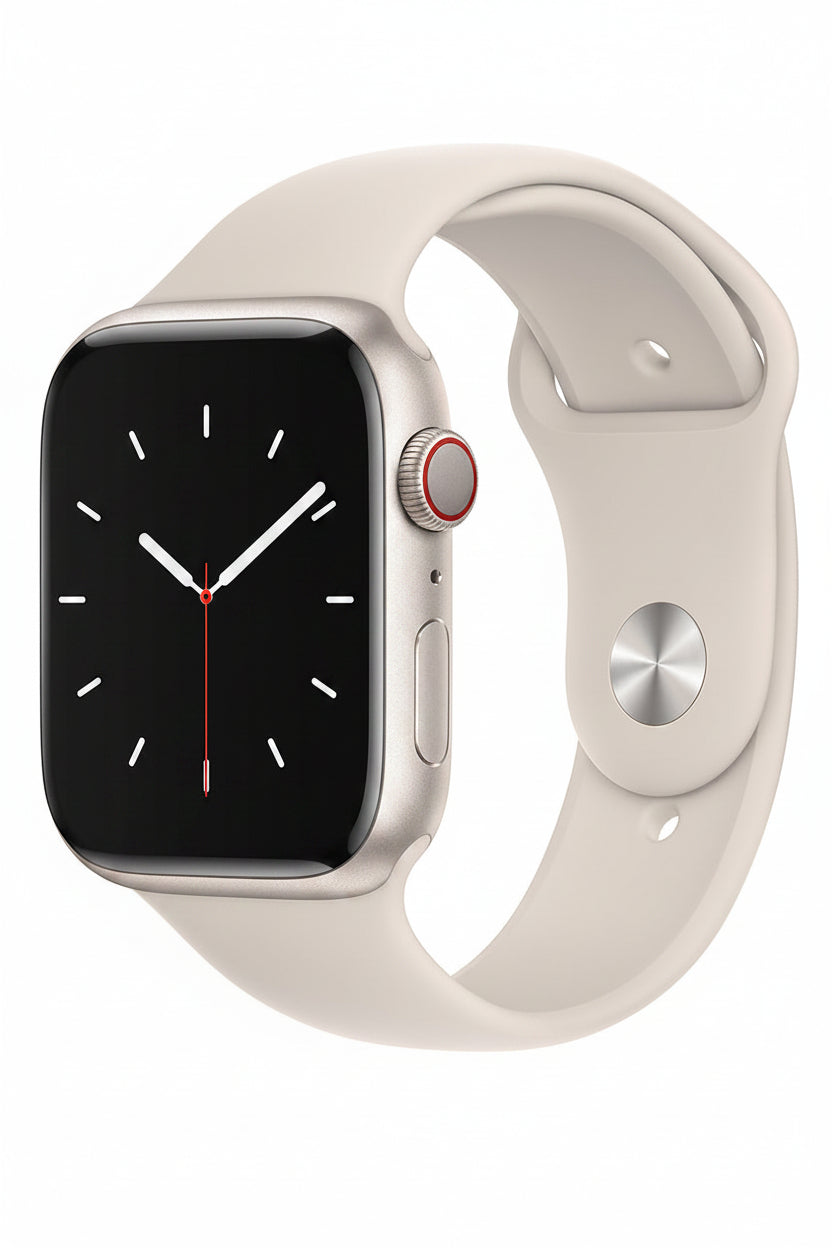 Apple Watch Series 8 45mm Starlight Aluminium Case Starlight Sport Band GPS + Cellular Smartwatch (Copy) Apple
