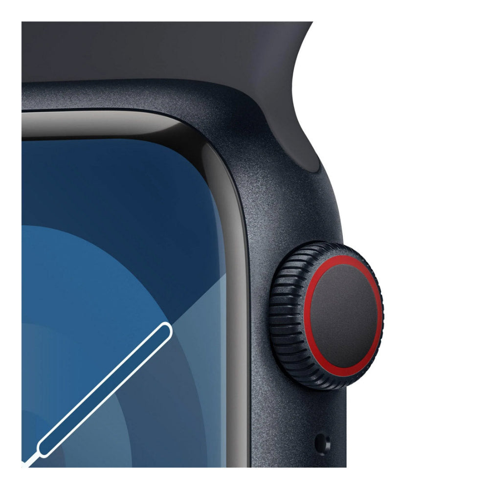 Apple Watch Series 9 45mm Midnight Aluminium Case GPS + Cellular (S/M) - Acceptable- Refurbished (AU Version)