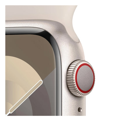 Apple Watch Series 9 45mm Starlight Aluminium Case GPS + Cellular (M/L) (Refurbished Grade-A) Apple