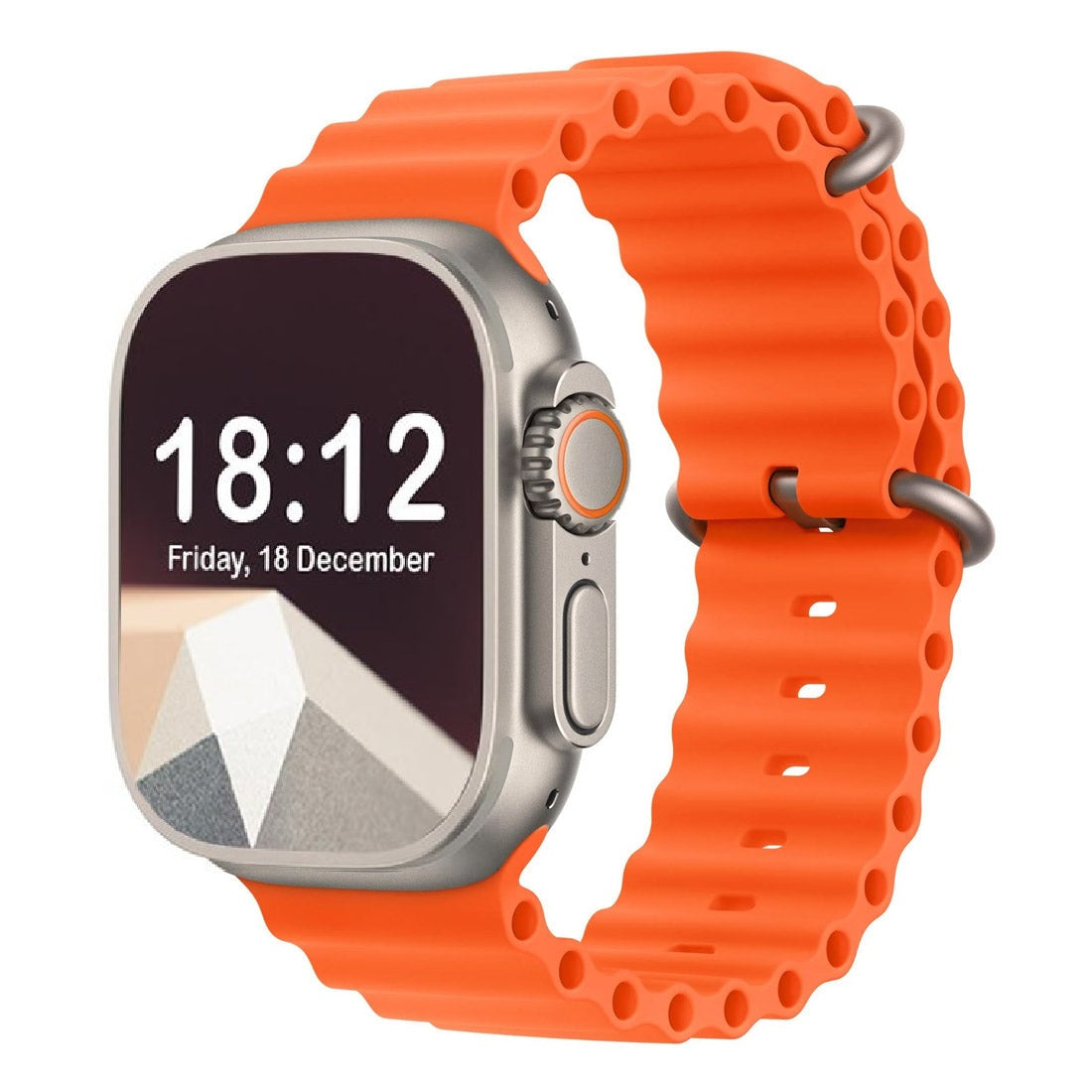 Apple Watch Ultra 2 49mm Titanium Case GPS + Cellular Orange Ocean Band - Open Never Used (AU Version)