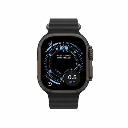 Apple Watch Ultra 3 49mm GPS + Cellular Titanium Smartwatch, Natural Titanium, Black Titanium