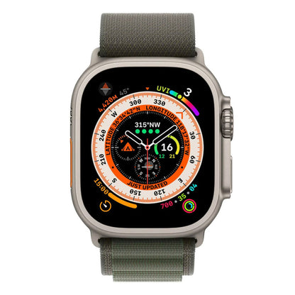 Apple Watch Ultra 49mm Titanium Case GPS + Cellular with Green Alpine Loop Apple