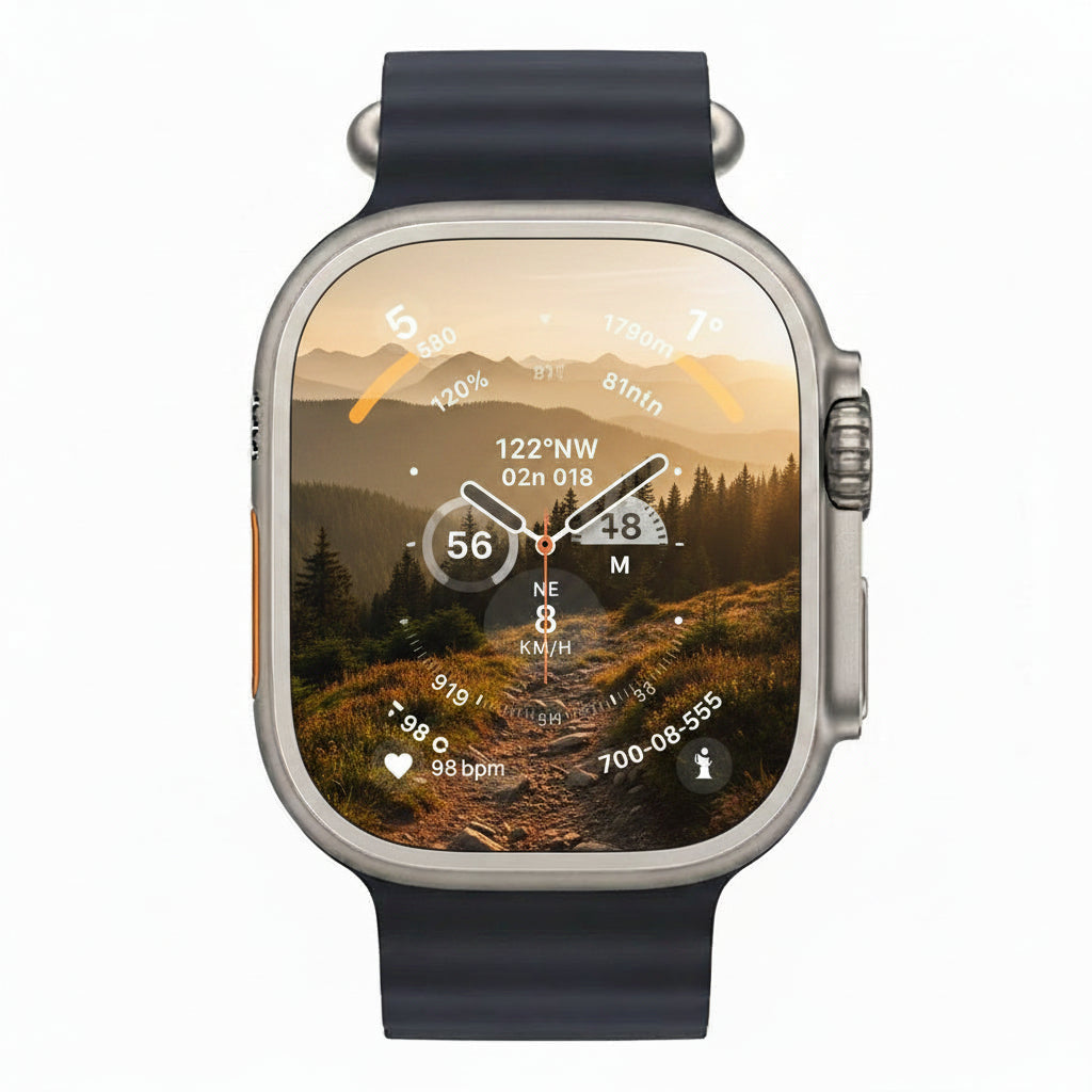 Apple Watch Ultra 49mm GPS + Cellular Titanium Case with Midnight Ocean Band Apple