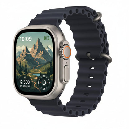 Apple Watch Ultra 49mm GPS + Cellular Titanium Case with Midnight Ocean Band Apple