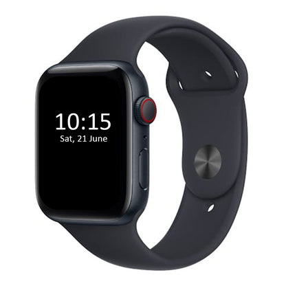 Apple Watch SE (2nd Gen) 44mm Midnight Aluminium Case with Midnight Sport Band M/L - GPS + Cellular (Open Never Used)