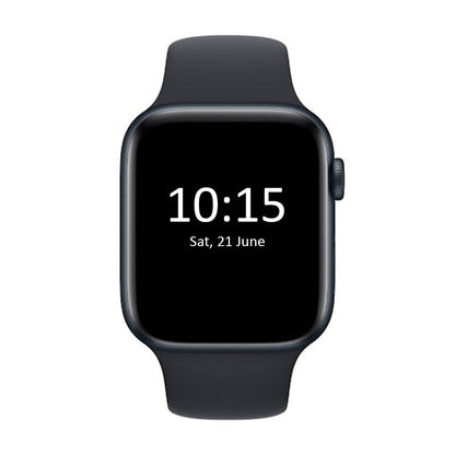 Apple Watch SE (2nd Gen) 44mm Midnight Aluminium Case with Midnight Sport Band M/L - GPS + Cellular (Open Never Used)