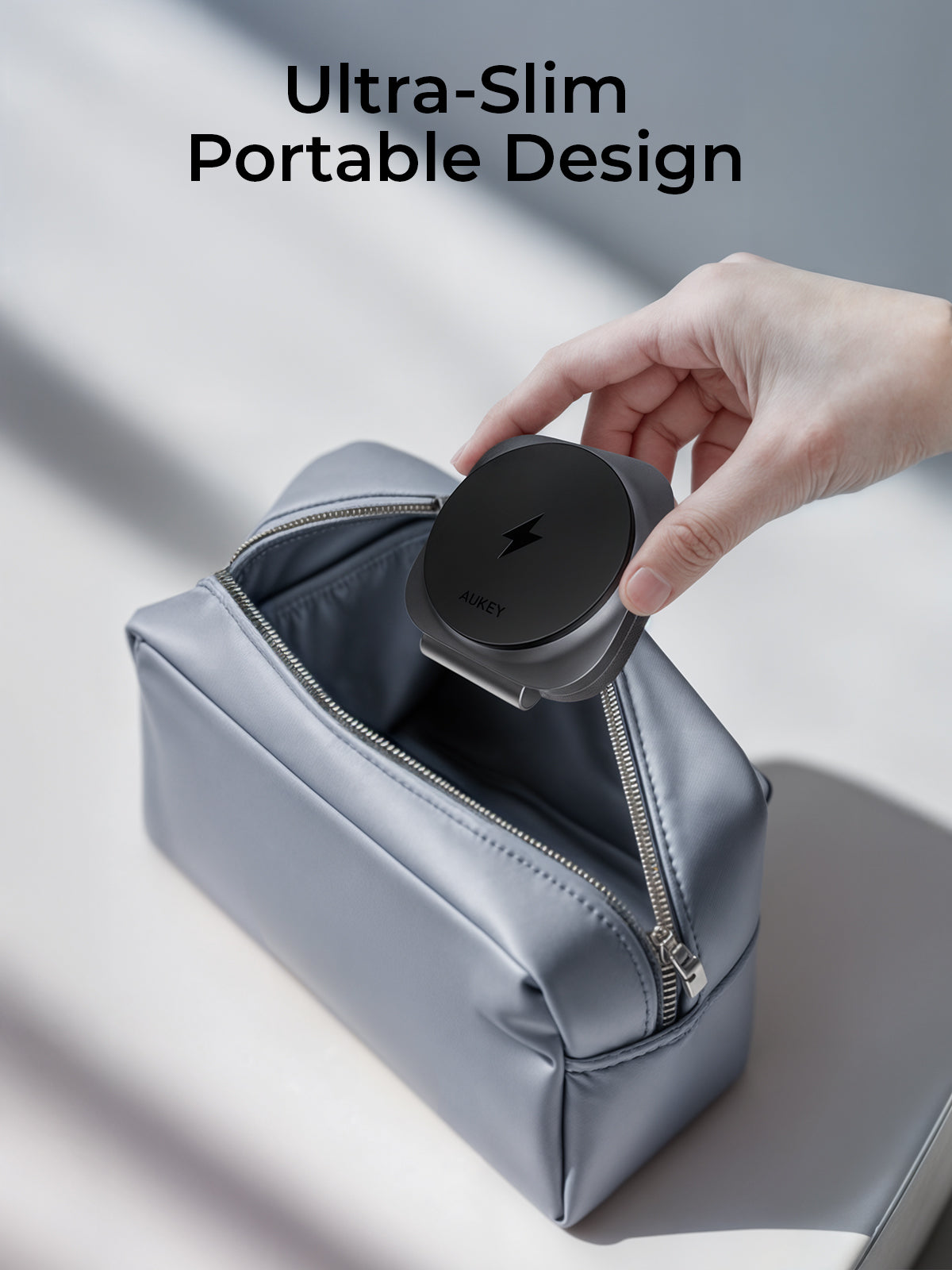 Aukey MagFusion L Qi2 Foldable 2 In 1 Magnetic Wireless Charger (LC-MC211) Tristar Online