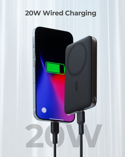 Aukey MagLinnk 6700mAh Magnetic Wireless Charging Power Bank (PB-MS01) Tristar Online