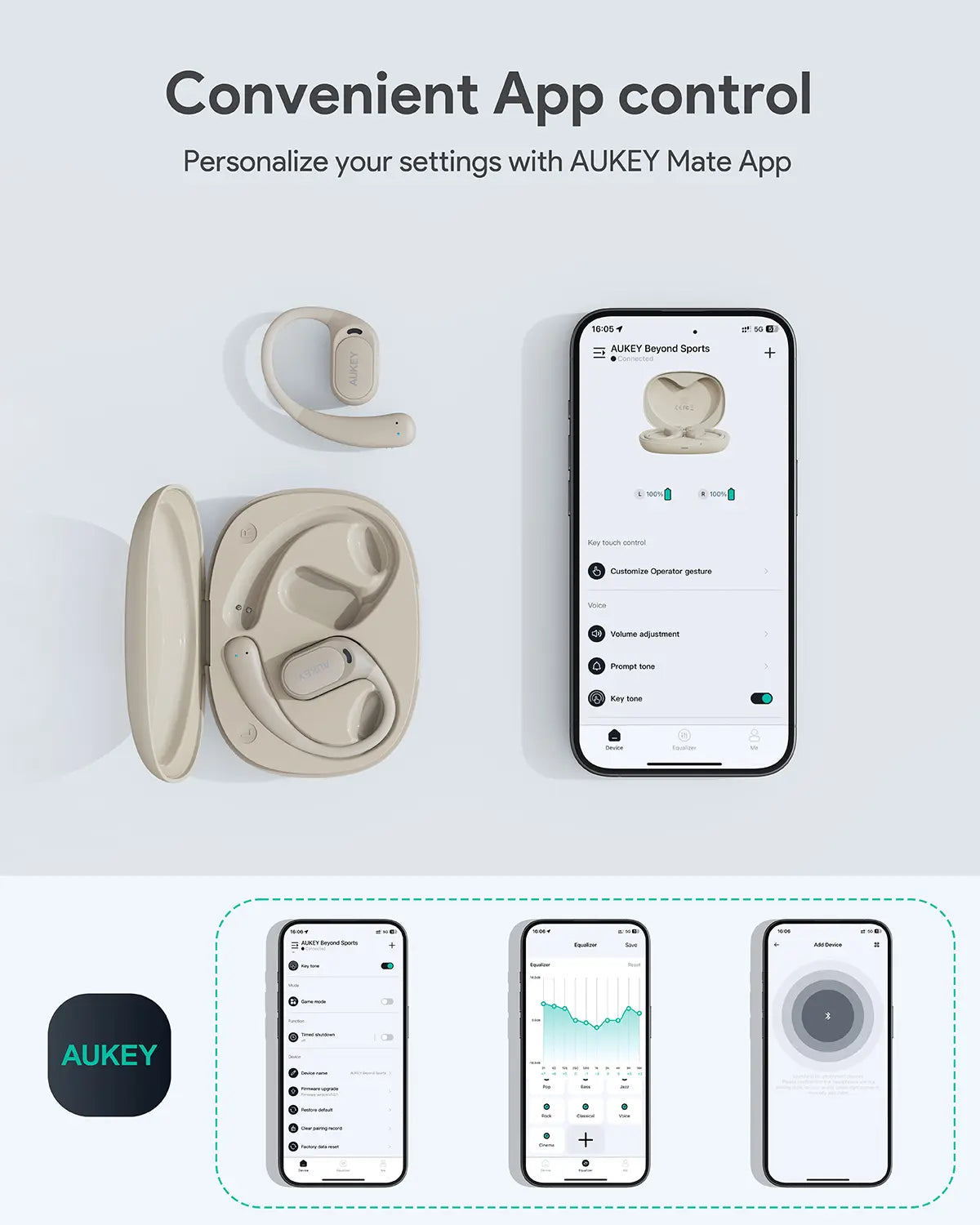 Aukey Open-Ear True Wireless Earbuds BEYOND SPORTS (EP-S1) Tristar Online