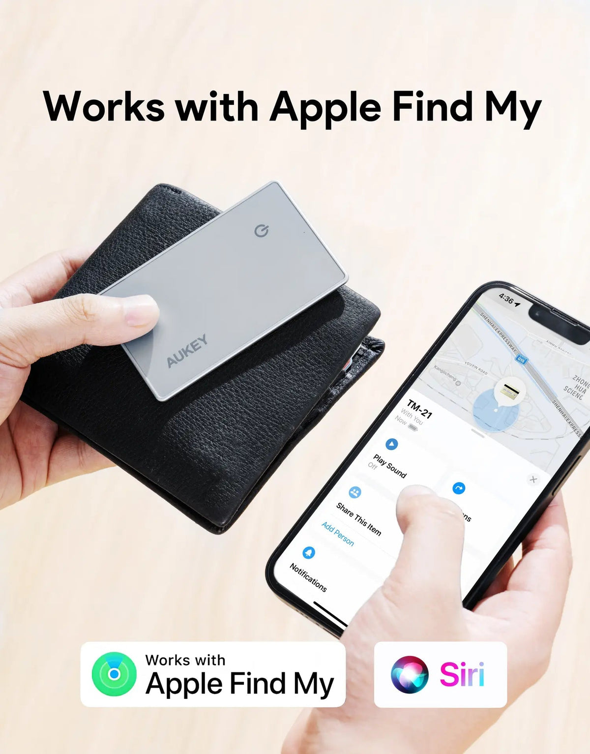 Aukey Track Mate 3 Smart Bluetooth Tracker (TM-21) Tristar Online