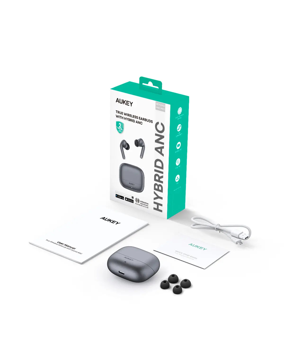 Aukey True Wireless Earbuds with Hybrid ANC BEYOND ANC PRO (EP-B1) Tristar Online