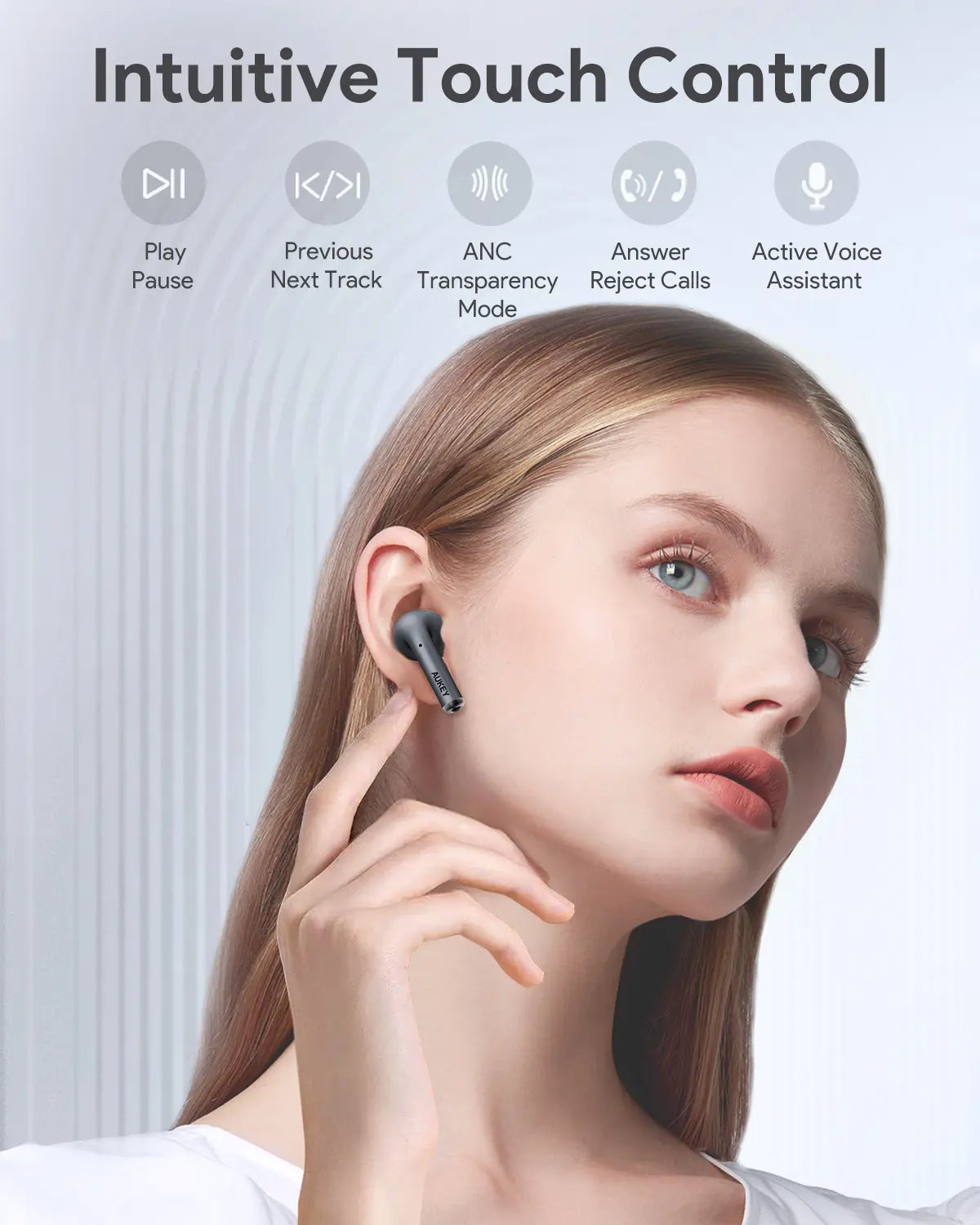 Aukey True Wireless Earbuds with Hybrid ANC BEYOND ANC PRO (EP-B1) Tristar Online
