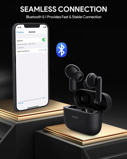 Aukey True Wireless Earbuds With Noise Cancelling MOVE MINI NC (EP-M1NC) Tristar Online