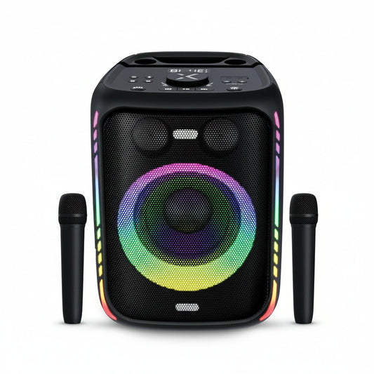 BlueAnt X5i Portable 120W Speaker with Two Wireless Microphones - Black - Pristine - Refurbished BlueAnt