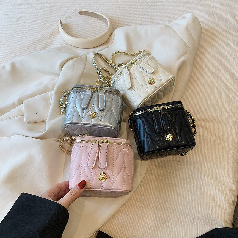 Beige Chic Quilted Mini Box Crossbody Bag - Luxury Style Chain Purse for Women Tristar Online