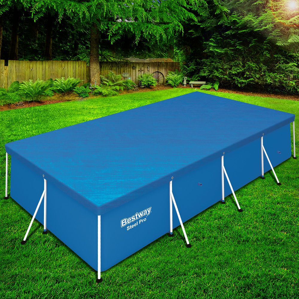 Bestway 58017 Pool Cover Fits 4x2.11m Above Ground Swimming Pool PE Blanket