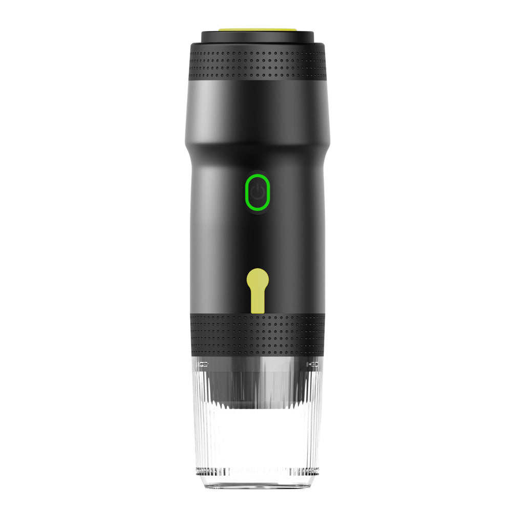 Black 3-in-1 Portable Electric Espresso Maker - Rechargeable Travel Coffee Machine for Capsules & Ground Coffee Tristar Online