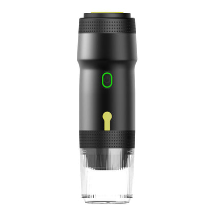 Black 3-in-1 Portable Electric Espresso Maker - Rechargeable Travel Coffee Machine for Capsules & Ground Coffee Tristar Online