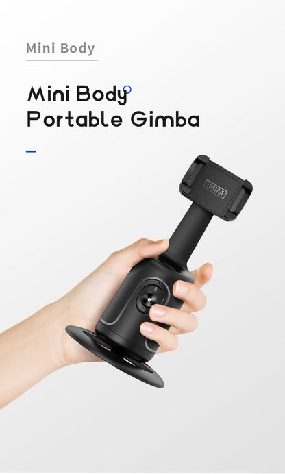 Black AI Smart Auto Tracking Phone Holder - 360° Rotation Face & Body Tracking Mount Tristar Online