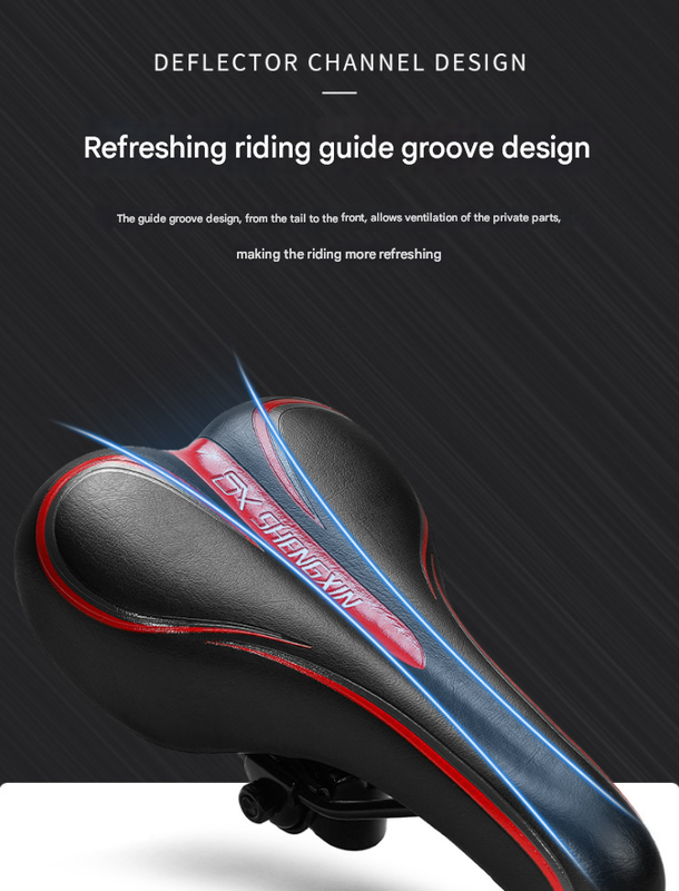 Black and red Mountain Bike Saddle - Comfortable and Durable Bicycle Seat for MTB and Road Bikes Tristar Online