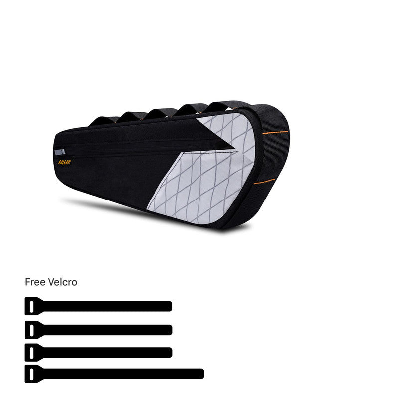 Black and White Waterproof Bicycle Frame Bag - 2.5L Slim Top Tube Storage Pouch for Cycling Essentials Tristar Online
