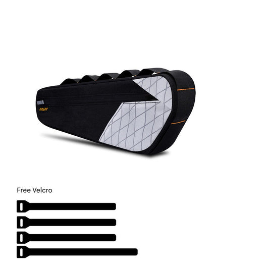 Black and White Waterproof Bicycle Frame Bag - 2.5L Slim Top Tube Storage Pouch for Cycling Essentials Tristar Online