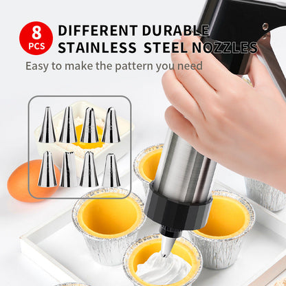 Black Deluxe Cookie Press & Icing Gun Set - 13 Discs & Multiple Nozzles for Baking & Decorating Tristar Online