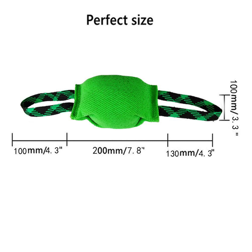 Black Durable Dog Tug Toy with 2 Handles - Interactive Bite Pillow for Training & Tug of War Tristar Online