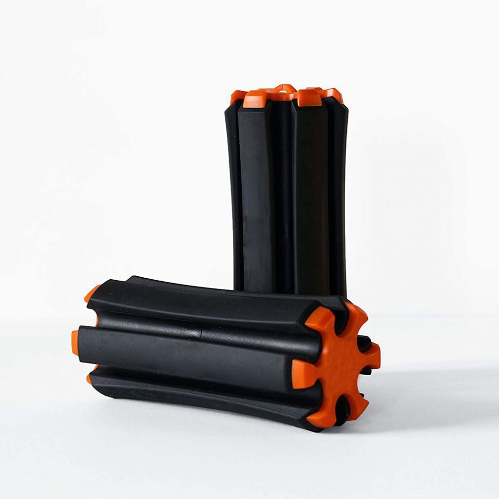 Black-orange Set of 2 Portable Golf Club Carrier Holders - Lightweight Club Organizer Caddy Tristar Online