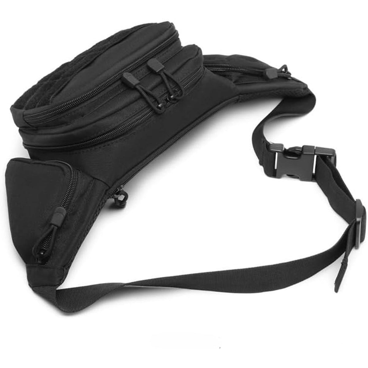 Black Rugged Tactical Waist Pack - MOLLE Outdoor Fanny Bag for Hiking Cycling & Travel Tristar Online