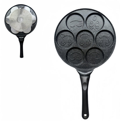 Black Smiley Versatile Non-Stick Frying Pan (27cm) - Induction Ready Skillet for Everyday Cooking Tristar Online