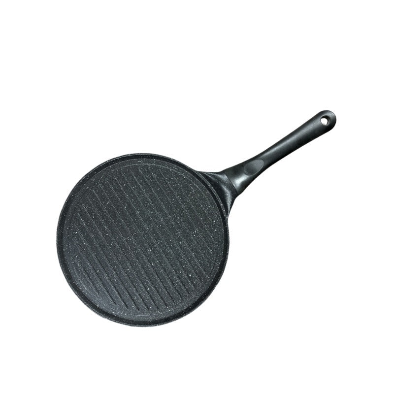Black Steak + Black Handle (Gas Model) Non-Stick Pancake Pan - 7-Hole Fun Shapes Breakfast Griddle (27cm) Tristar Online