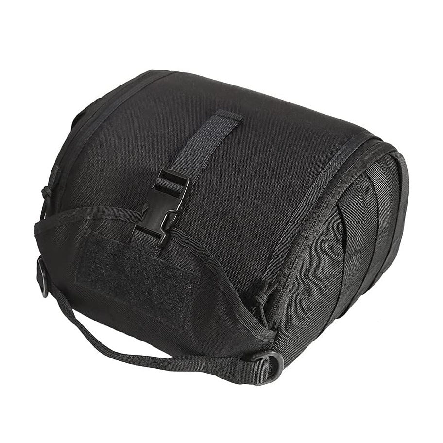 Black Tactical Helmet Bag & Utility Pouch - Padded MOLLE Gear Storage Carrier Tristar Online