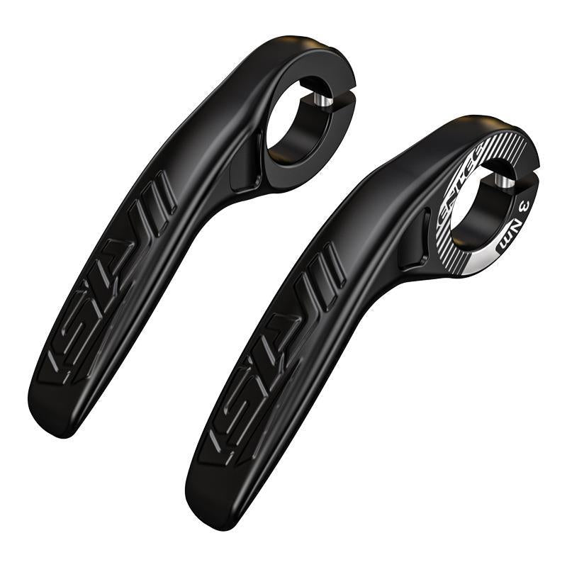 Black Ultralight Ergonomic Bike Bar Ends - High-Strength Composite Horn Grips (22.2mm) Tristar Online