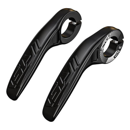 Black Ultralight Ergonomic Bike Bar Ends - High-Strength Composite Horn Grips (22.2mm) Tristar Online