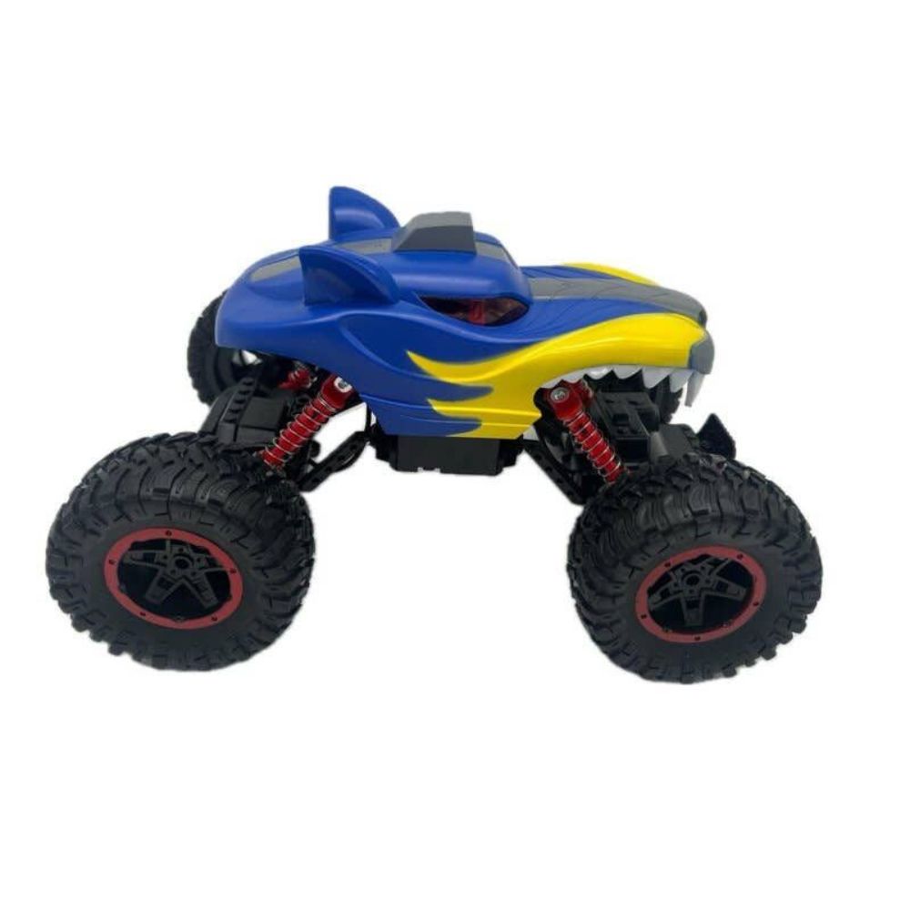 Blue Four-Way Light Wolfhead Bigfoot 1.16 Scale RC Car - Monster Truck