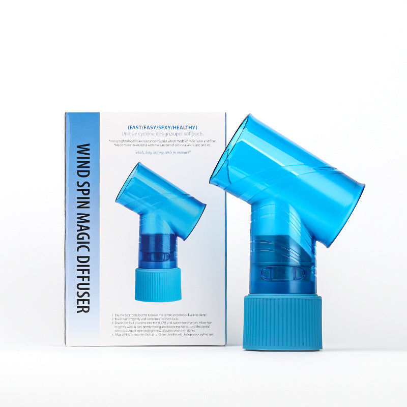 Blue Wind Spin Hair Curler Diffuser - Universal Hair Dryer Attachment for Effortless Waves and Curls Tristar Online