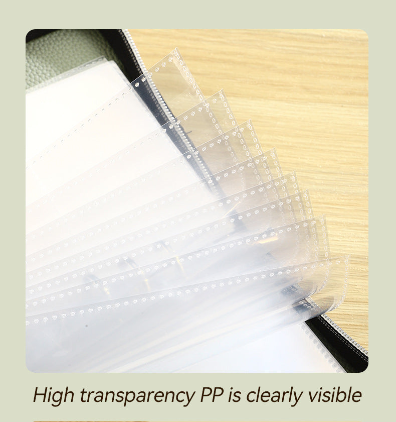 Brown PU Leather Zippered Photo Album - Holds 240 3 Prints" Tristar Online