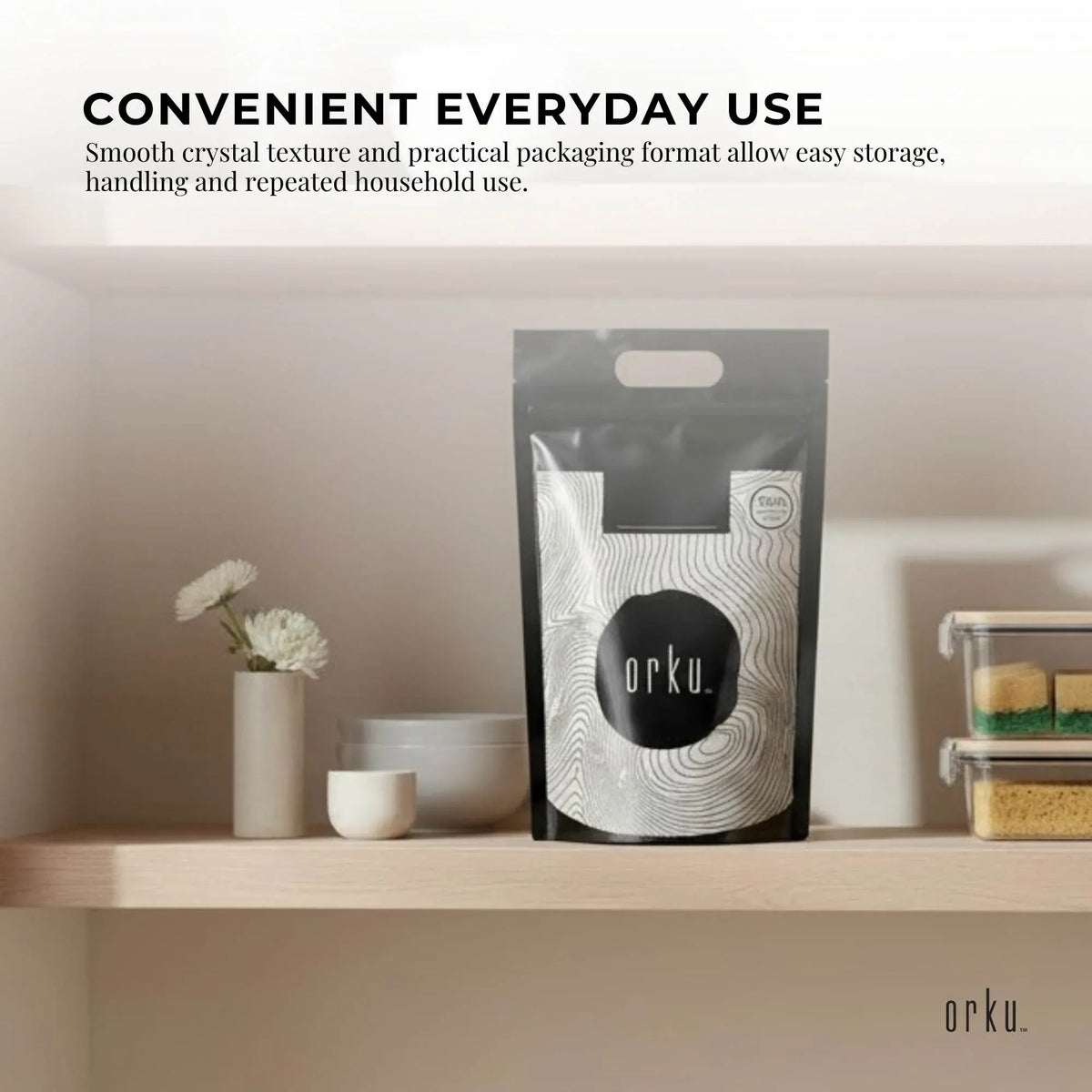 Orku 20Kg USP Epsom Salt Crystals Magnesium Sulphate - Bath Soak Salts