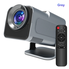 Magcubic HY320 Projector - Grey WiFi 6, BT 5.0, Android 11 - Native 1080P/4K Decoding - 180° Rotatable - Auto Keystone Correction - Hi-Fi Speaker