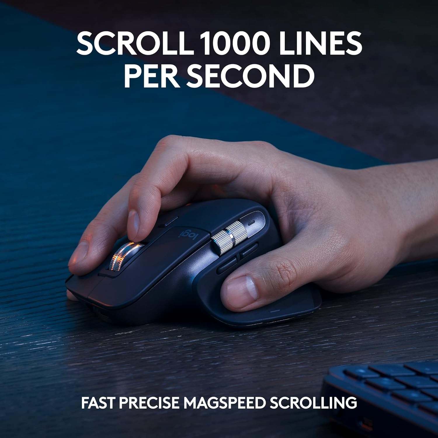 Logitech MX Keys S Combo - Performance Wireless Keyboard and Mouse with Palm Rest, Customizable Illumination, Fast Scrolling, Bluetooth, USB C, for Windows, Linux, Chrome, Mac Logitech
