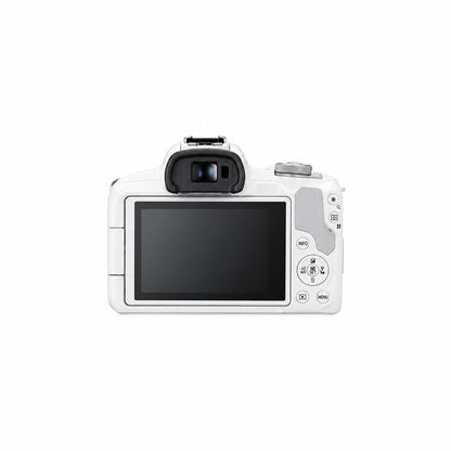 Canon EOS R50 Mirrorless Camera Kit (Black) with RF-S 18-45mm & RF-S 55-210mm Lens Bundle - Silver