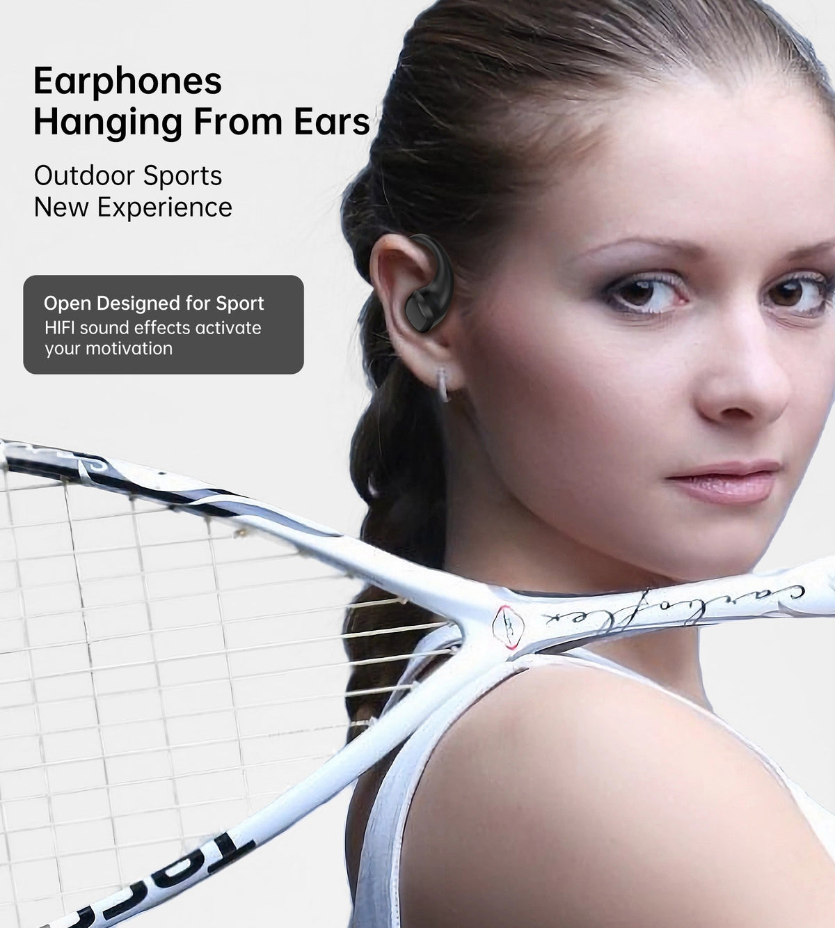CHOETECH BH-T25 OWS Painless New Concept Bluetooth Earbuds V5.3 TWS Black Tristar Online