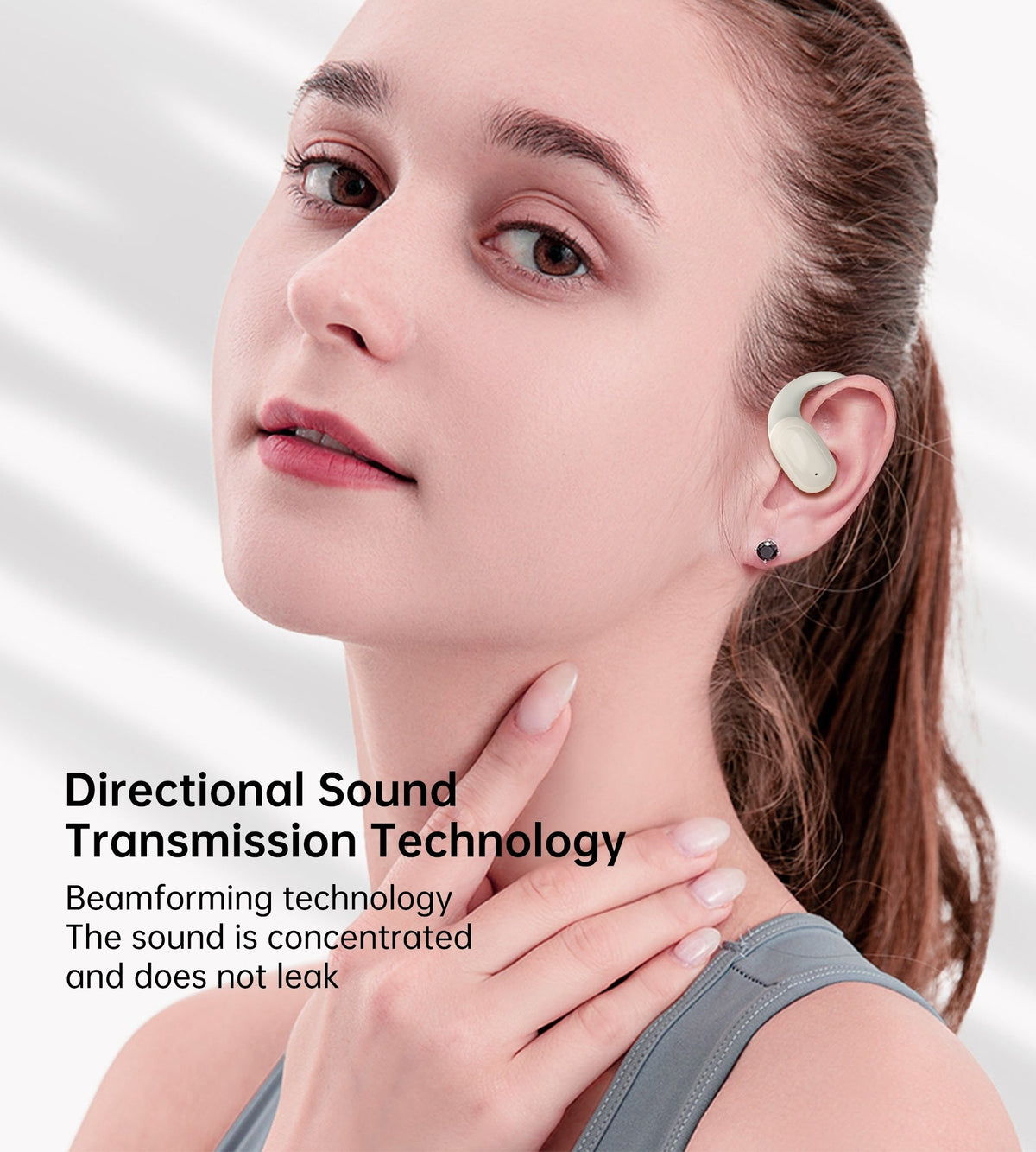 CHOETECH BH-T25 OWS Painless New Concept Bluetooth Earbuds V5.3 TWS White Tristar Online
