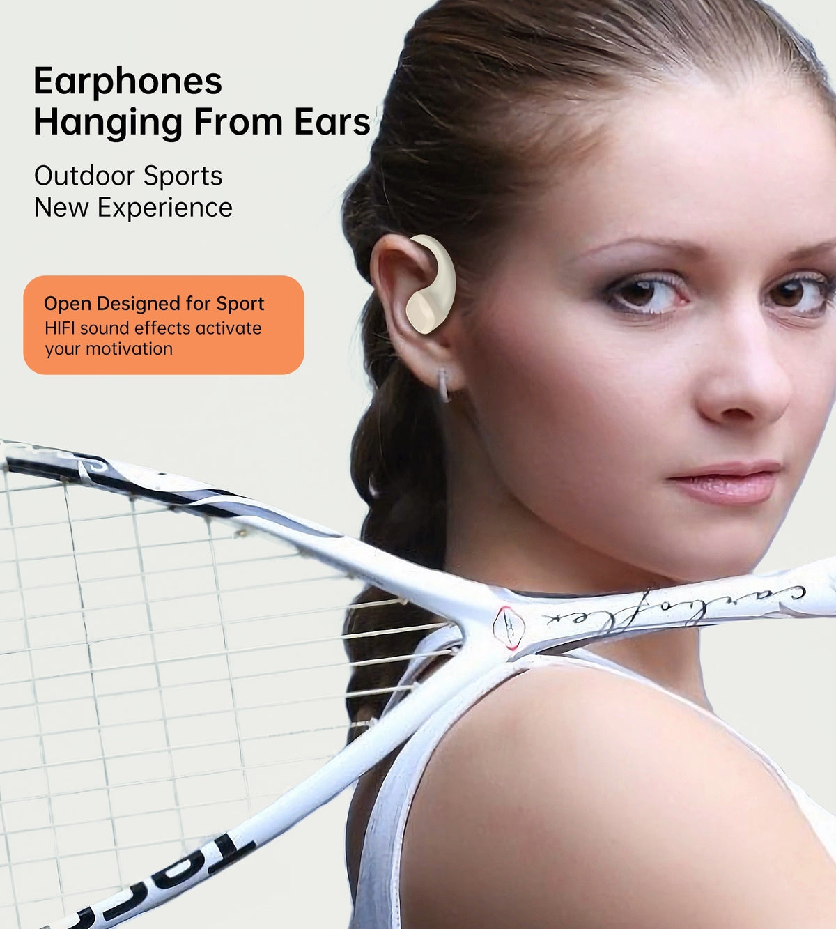 CHOETECH BH-T25 OWS Painless New Concept Bluetooth Earbuds V5.3 TWS White Tristar Online