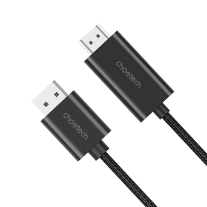 CHOETECH XDH01 4K 60Hz DisplayPort Male to HDMI Male Braided Cable 2M Tristar Online
