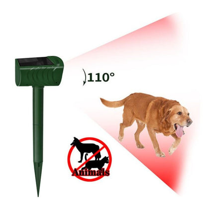 Classic Solar Powered Animal Repeller - PIR Sensor, Ultrasonic & Flashing Light Deterrent for Cats, Dogs, and Birds Tristar Online