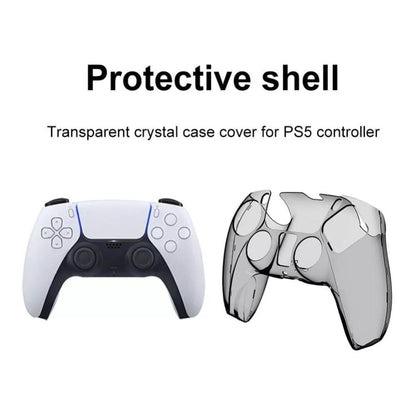 Clear Crystal Protective Anti-Scratch Transparent Black Case for PS5 Controller (Copy) Tristar