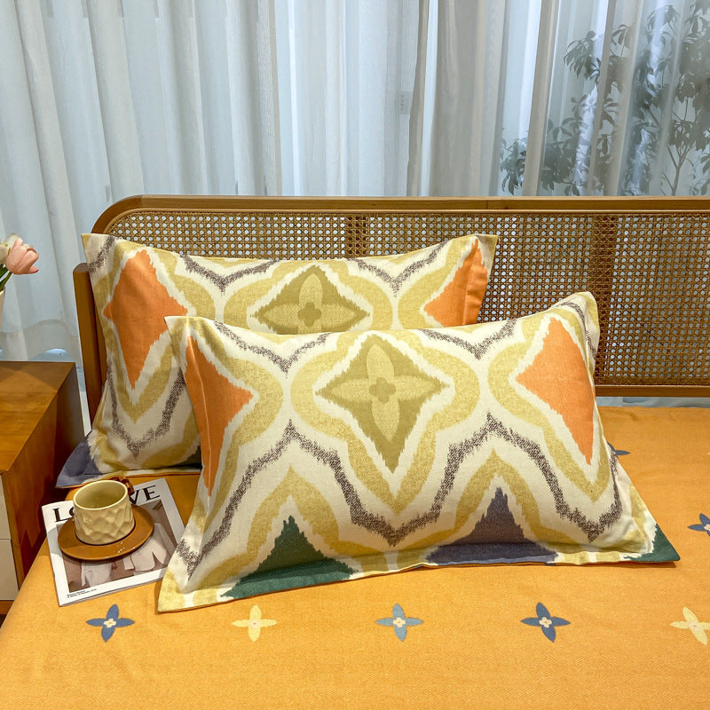 Comfortable cotton pillowcase, double-sided warm design, breathable and skin-friendly - Orange Tristar Online