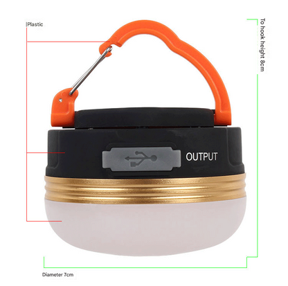 Compact Rechargeable LED Camping Lantern | 300 Lumen, 3 Modes, Magnetic Base & Power Bank Function Tristar Online